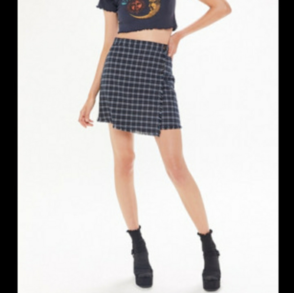 Ou Brian Wrap Mini Skirt - Gem